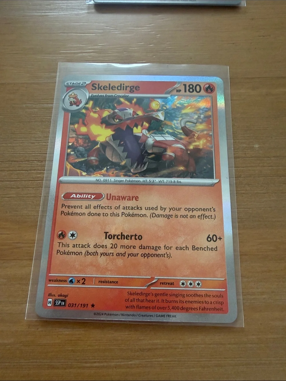 Fuecoco & Skeledirge Pokémon Lot | 4 Cards | Reverse Holo ✨5/$25✨